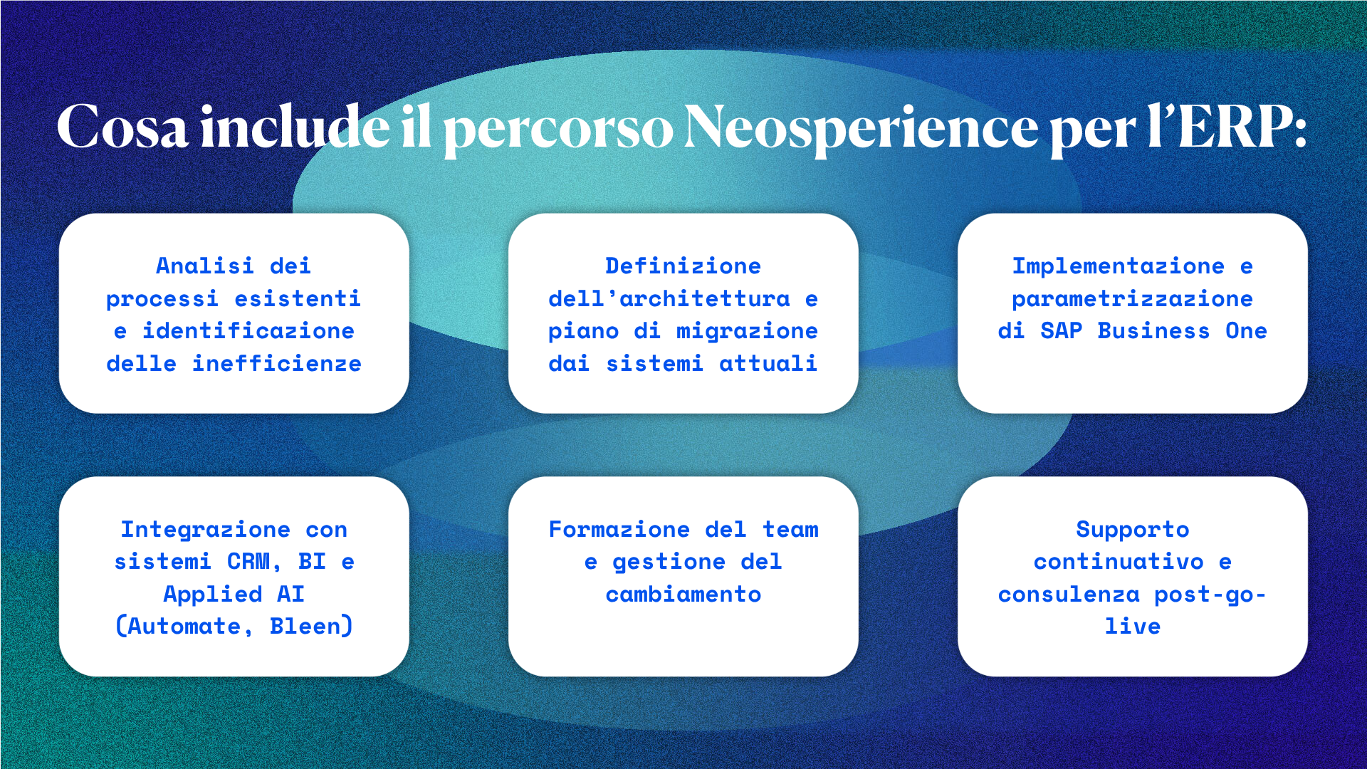 Cosa offre Neosperience in ERP